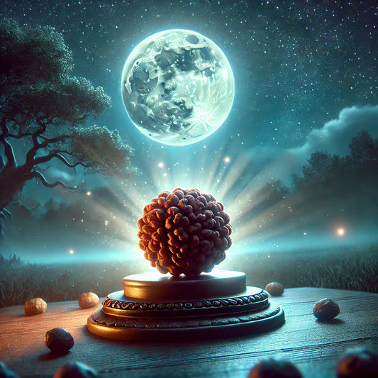 Saisivam Rudraksha is luminescenced with power