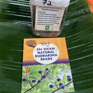 72 Medium Energised Rudraksham beads + 1 Meru bead box untied
